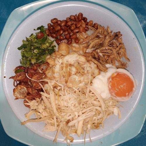 Bubur ayam Beras Merah + Sate menu Bubur Ayam Pak De Beras Merah, Harco Mangga Dua