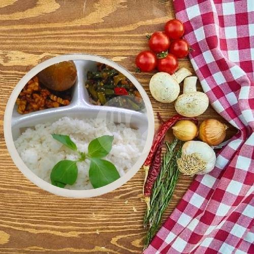 Nasi Campur menu Masakan Jawa Ibu Sukini, Pasar Panggung Rejo