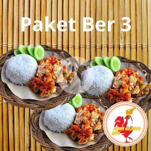 Paket 10 Nasi Ayam menu Geprek Bos, Kopo
