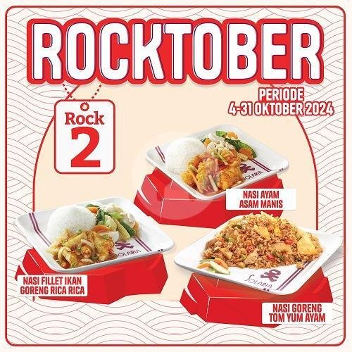 Rock 2 menu Solaria, Bandara Halim