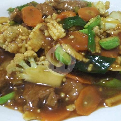 Sapi Cah Jamur menu Aping Chinese Food, Green Ville