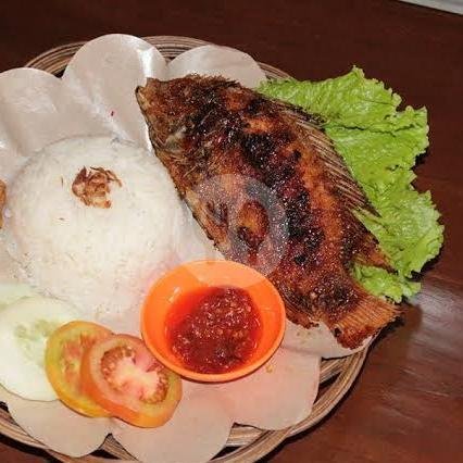 Paket Lele Bakar nasi putih menu Ayam & Bebek Bakar Tosiga, Gili Sampeng Raya