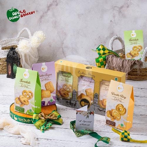 Hampers Lebaran Caramella Isi 3 menu Apple Donut & Bakery, Pademangan