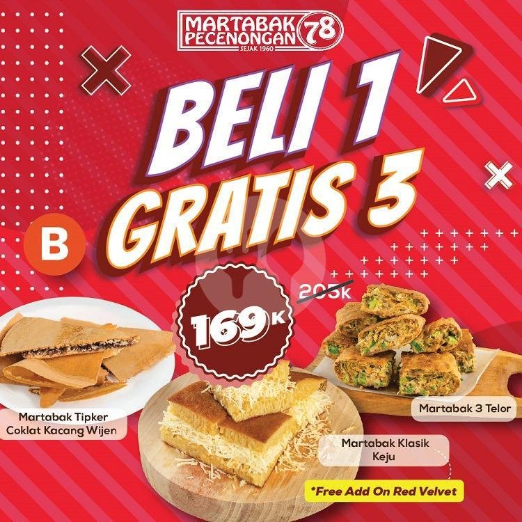 Paket 4 Menu A menu Martabak Pecenongan 78, Tanjung Duren