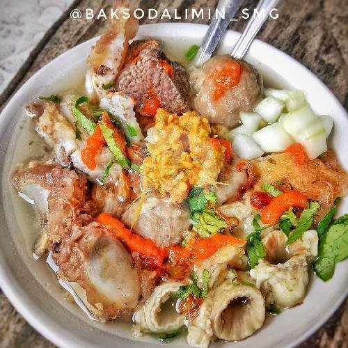 Nasi menu Bakso dan Balungan Sapi 