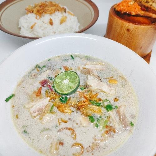 Soto Ayam Kampung 1/2 Porsi menu Soto Ayam Pak Elan Paseh