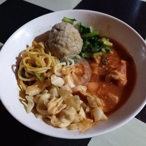 Mie Baso Urat + Teeteelan menu Mie Ayam Saos Spaghetti Zahra Food, Kiaracondong