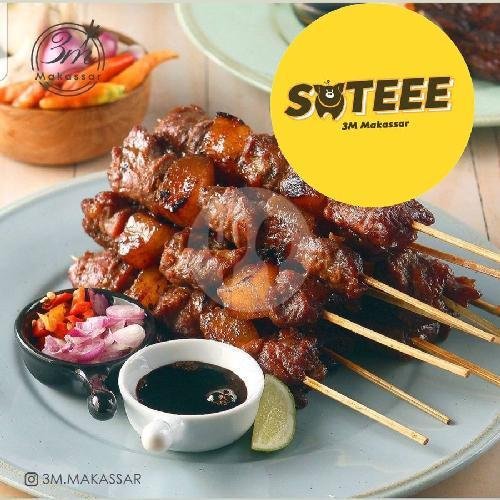 Sate Babi Campur Lemak Manis 10 Tusuk menu 3M Makassar, Kupang Indah