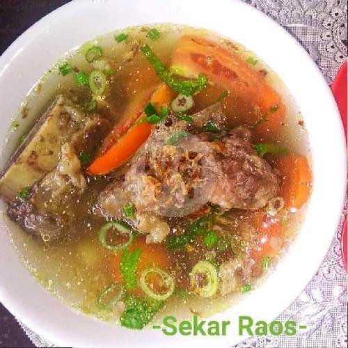 Nasi + Sop Iga Porsi Kecil menu Sop Iga Dan Buntut Sapi Sekar Raos, Wijayakusuma