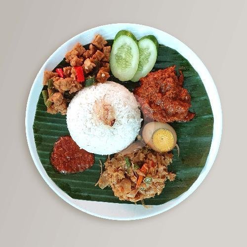 Nasi Megono Gurih Dendeng menu Mlinjo Cafe & Resto, Tomang