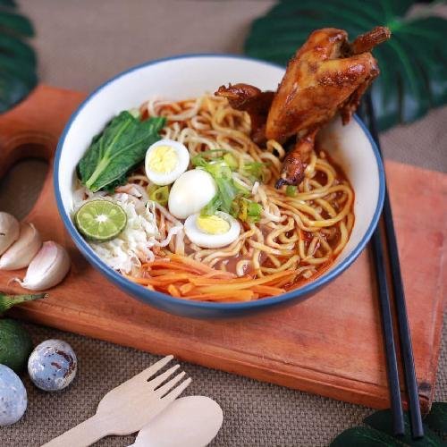 Mie Puyuh Kuah Asam Manis menu Mie Puyuh Abah Odik