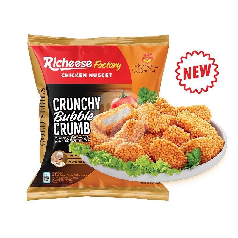 Nugget Bubble Crumb Selection Series 250gr menu Richeese Factory, Utan Kayu