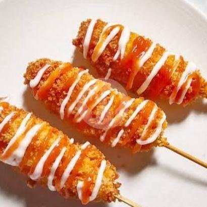 Corndog Kentang Full Sosis menu Seblak Corndog Dan Jebbew, Tanah Baru