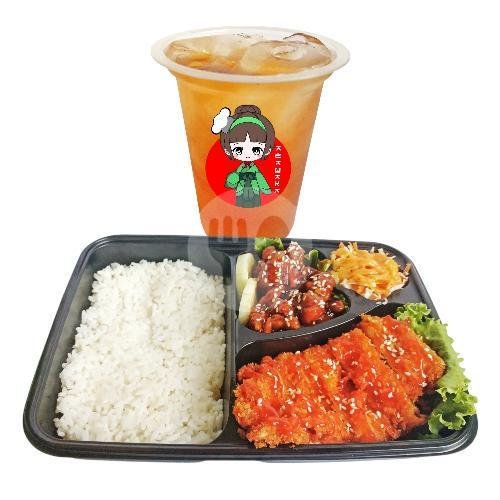 Bento Popkatsu Black Pepper menu Azayaka Chicken Katsu, Amposari