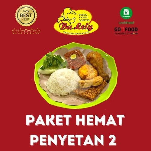 Paket Penyetan 3 menu Warung Bebek Bu Lely, Mayangan