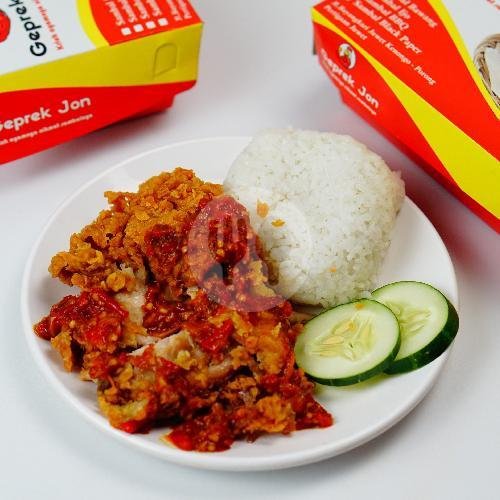 Geprek Jon 2 menu Geprek Jon X Papa Risol, Bangilan Purworejo