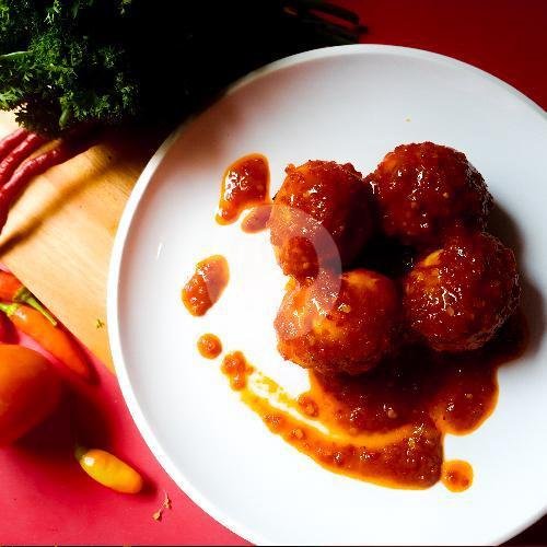 Perkedel Kentang menu RM Marem, Pasekon