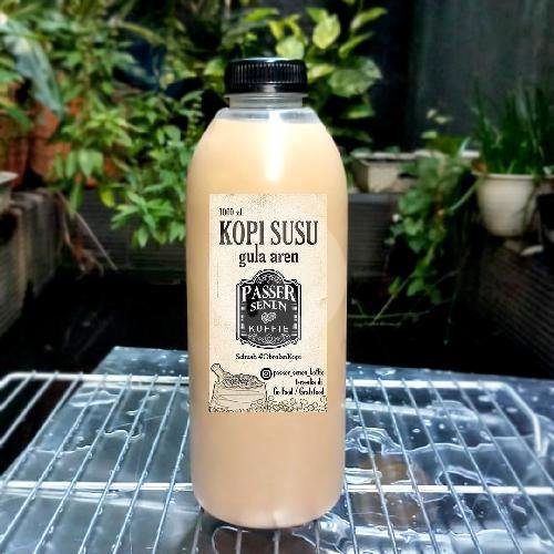 Kopi Susu Terenak 1000 ml menu Passer Senen Koffie, Kemayoran