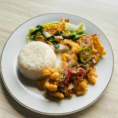 Nasi Capcay Ayam Madu Lada Hitam menu Mie Ayam Bangka M Yusuf, Nusa Indah Raya