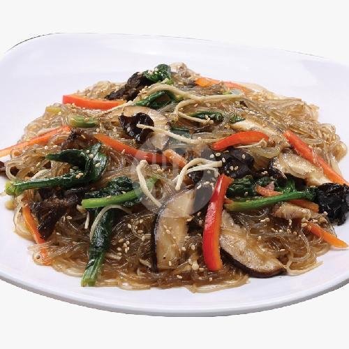 Japchae - Stir Fried Potato Noodle With Assorted Vegetable menu Magal, Pecenongan