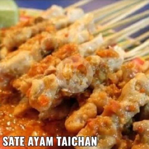 Sate Ayam Taichan + Lontong menu Sate Ca' Aziz, Komplek Angkasa Pura