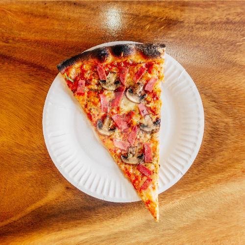 White Cream Mushroom Pie (8 Slice) menu Hot Slice Pizza