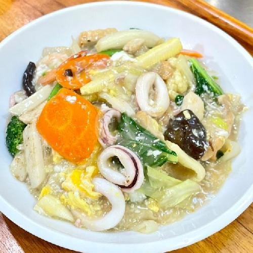 Mie Ayam Jamur menu Bakso Loncat, Pasar Baru