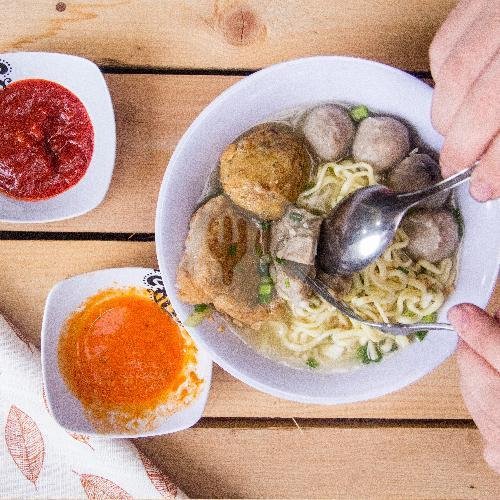 Bakso Komplit menu Bakso Jamur, Bakso Keju Bintoro, Gunung Anyar