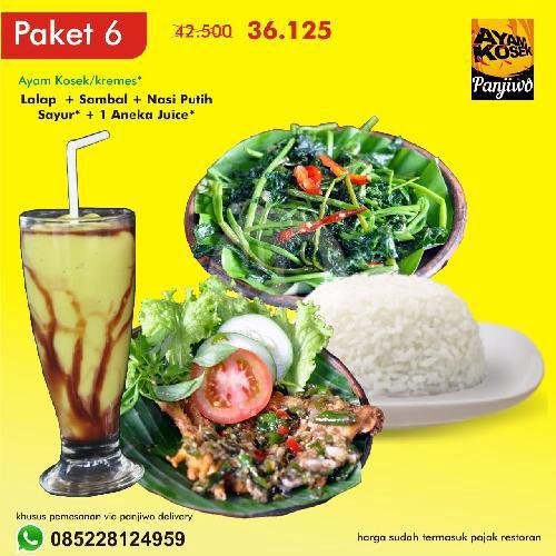 Ayam Goreng Kosek menu Ayam Kosek Panjiwo, A Yani