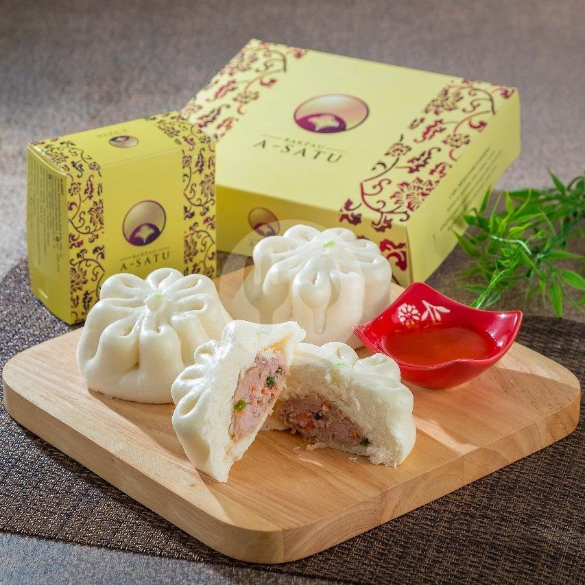 Bakpau Babi Kecap Telur Asin menu Bakpau A Satu, Grand Indonesia