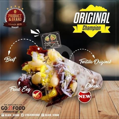 Original Kebab Jumbo Free Oregano menu Black Kebab, Sonosewu