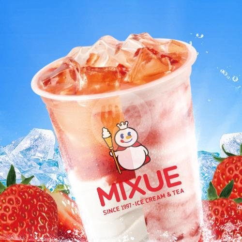 Strawberry Smoothies menu MIXUE TAMAN RATU