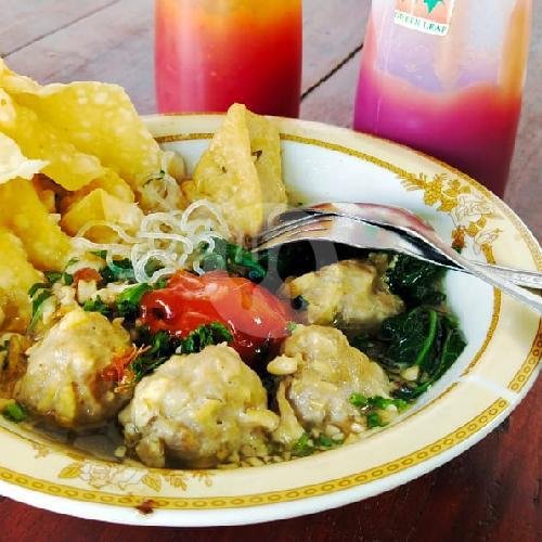 Bakso Campur Pedes menu Bakso dan Mie ayam Pak Muslim, Baki