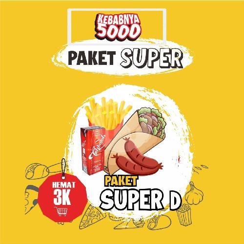 Paket Super E menu Kebab Cikalang, Siliwangi Cikalang