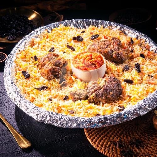 Nasi Kebuli Kambing Nampah Isi 5 menu Kebuli Abuya Pemuda, Rawamangun