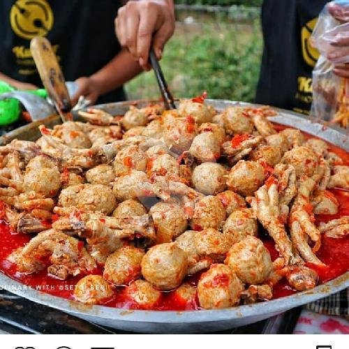Porsi Rame Rame menu Pentol Ceker Begal, Pasirkoja