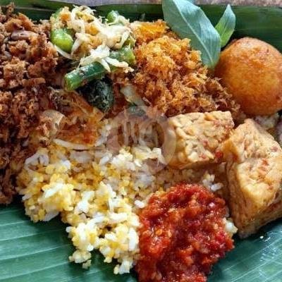 Nasi Putih  Kering+Ayam Goreng menu Warung Pagi Gajayana, Lowokwaru