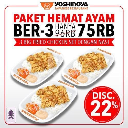 Promo Gorengan Rame Rame menu YOSHINOYA BEEF BOWL, Lagoon Avenue Sungkono Mall