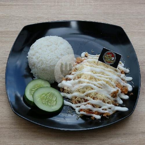 Nasi Ayam Geprek Double Cheese menu Ayam Geprek & Salad Buah Simple Food, Pramuka