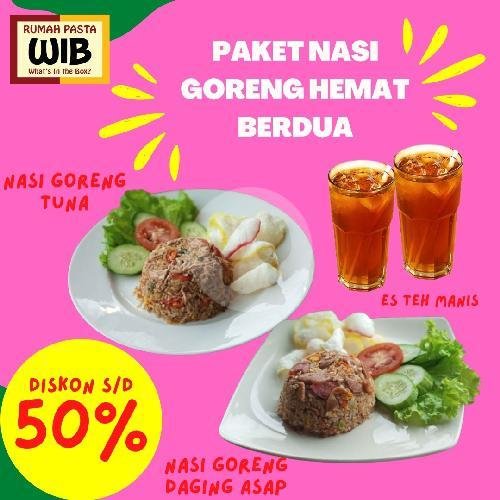 Hemat Berdua Spaghetti menu Rumah Pasta WIB, Hankam
