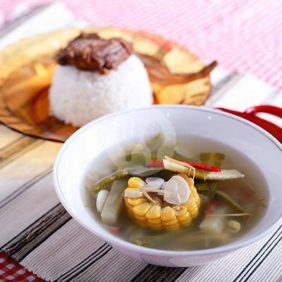 Nasi Sayur Asem TPI (Tanpa Ikan) menu Depot Anda, Simpang Darmo Permai