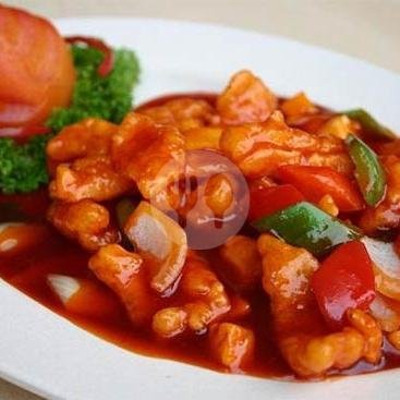 Udang Asam Manis Pedas menu Kedai Alit, Sukabumi Kota