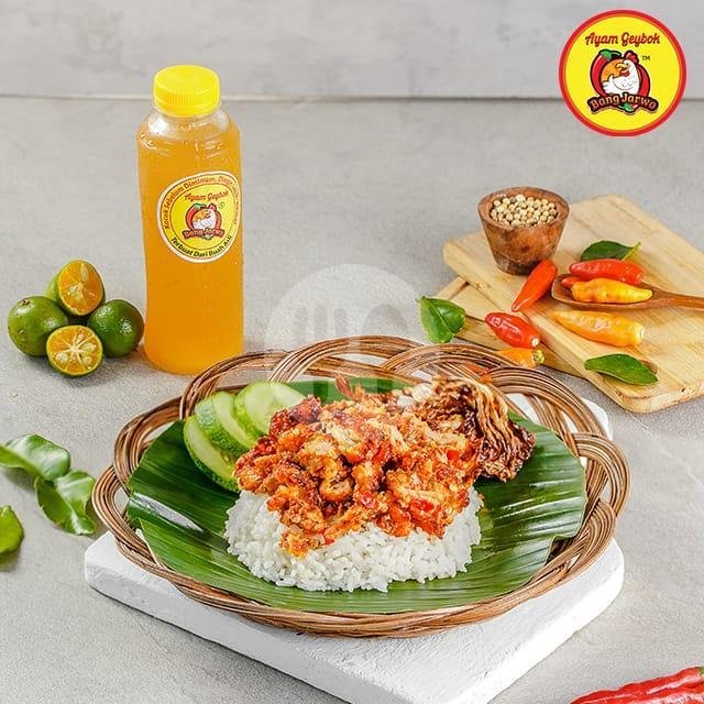 Paket Promo Happy 2 menu Ayam Geybok Bang Jarwo, Kalisari