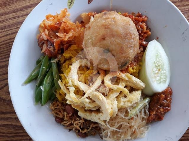 Nasi Kuning Perkedel menu Nasi Uduk & Bakmi Medan Super Rasa, Pluit