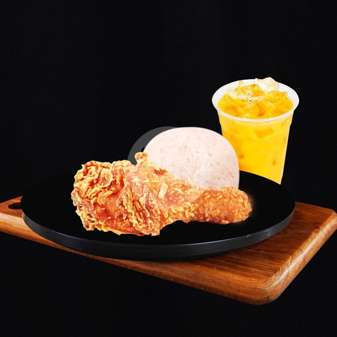Paket Ori Paha Bawah Lemon Tea menu Lazatto Chicken & Burger, Paseh