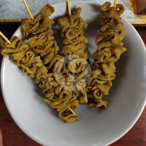 Sate Jantung menu Bubur Ayam Boga Rasa Pak Bewok, Jagakarsa