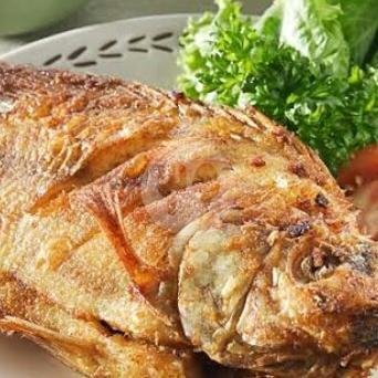 Nasi Ikan Nila Bakar/goreng(pilihan) menu Lotek & Ayam Goreng Lucky Chick, Saturnus Ujung