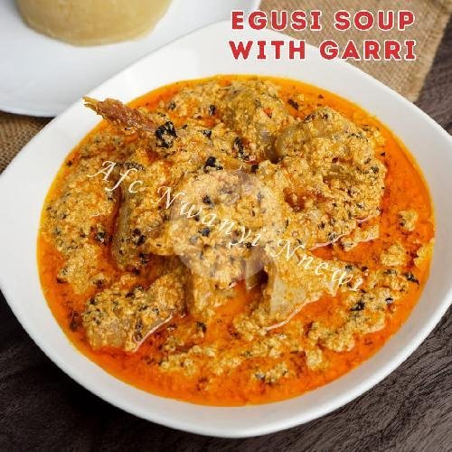 Egusi Goatmeat menu African Food Center Nwanyi Nnewi, Jl. KS Tubun No. 2B
