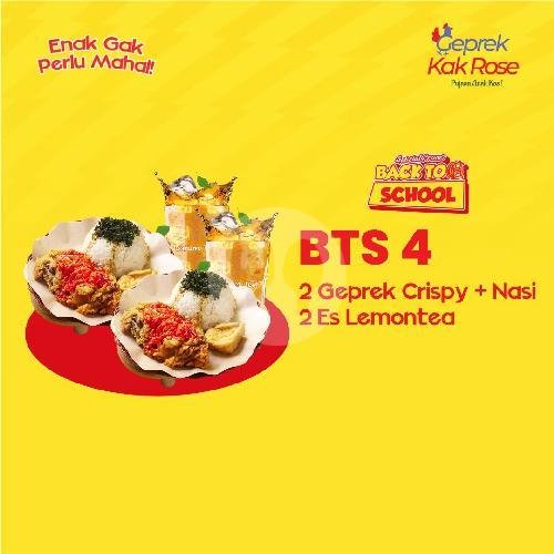 BTS 5 menu Geprek Kak Rose, Sigura-Gura