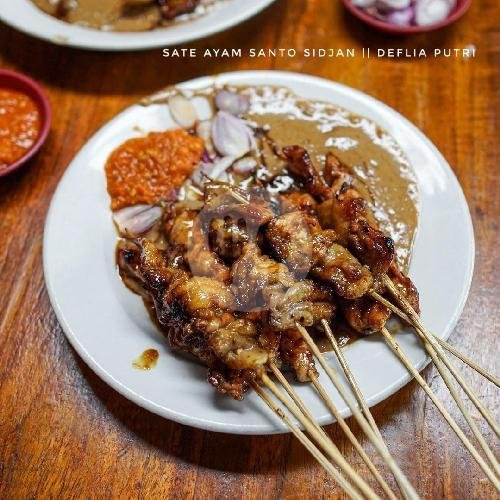 Sate Jeroan Ati 1 Kodi menu Warung Sate Ayam Santo Sidjan, Diponegoro